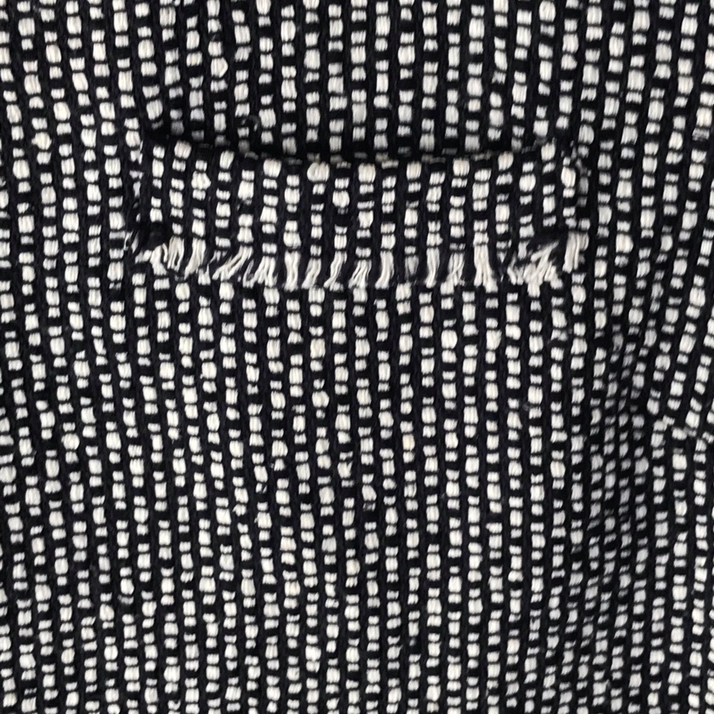 J. Crew Tweed Front Tee Shirt Fringe Navy XXS - Picture 7 of 8